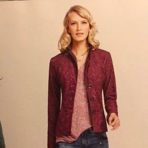 ❤️Beautiful Pinkish Red Lace Jacket❤️